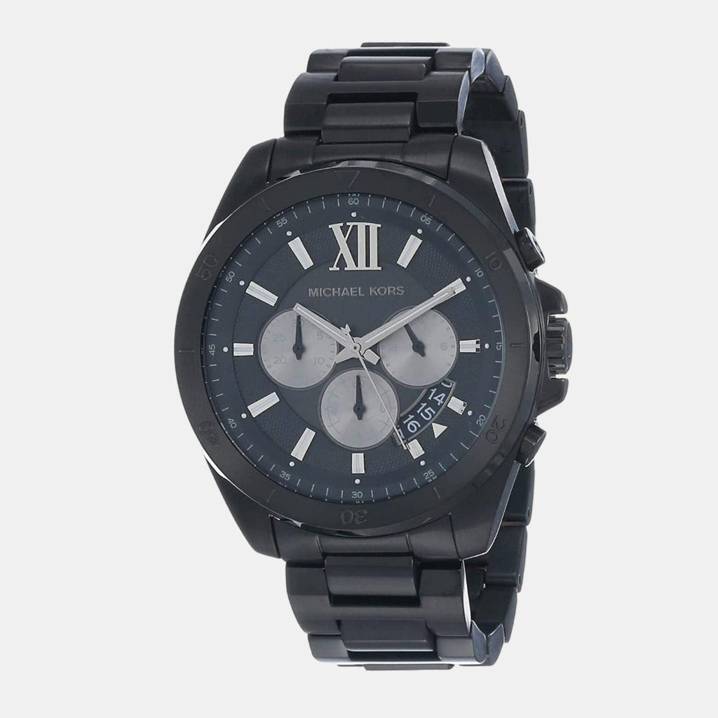 Michael Kors Brecken Chronograph Black Dial Black Steel Strap Watch For Men - MK8858 Buy Now By Michael Kors