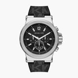 Michael Kors Dylan Chronograph Black Dial Black Rubber Strap Watch For Men - MK8903 Buy Now By Michael Kors