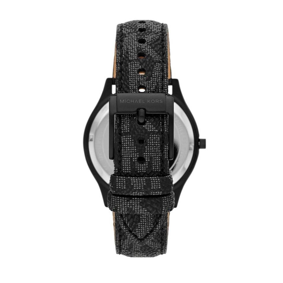 Michael Kors Slim Runway Black Dial Black Leather Strap Watch For Men - MK8908 Buy Now By Michael Kors