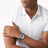 Michael Kors Brecken Chronograph Silver Dial Grey Leather Strap Watch For Men - MK8922 Buy Now By Michael Kors