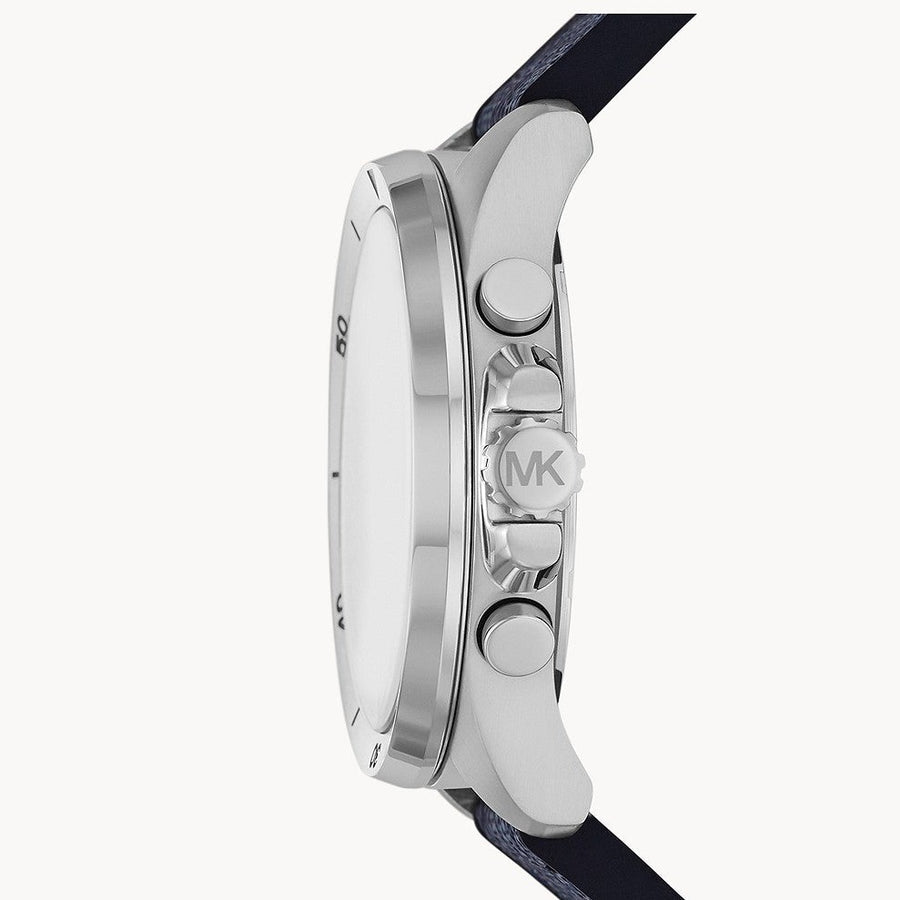 Michael Kors Brecken Chronograph Blue Dial Blue Rubber Strap Watch For Men - MK8923 Buy Now By Michael Kors