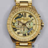Michael Kors Brecken Chronograph Gold Dial Gold Steel Strap Watch For Men - MK8934 Buy Now By Michael Kors