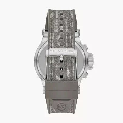 Michael Kors Dylan Chronograph Grey Dial Grey PVC Strap Watch For Men - MK8935 Buy Now By Michael Kors