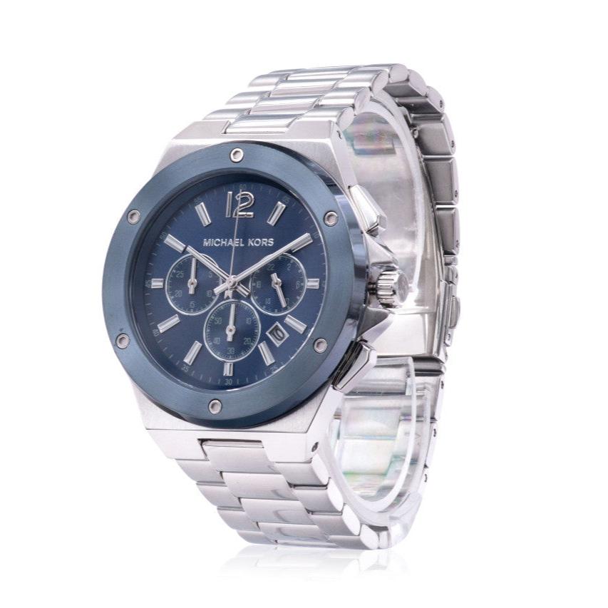 Michael Kors Lennox Chronograph Blue Dial Silver Steel Strap Watch For Men - MK8938 Buy Now By Michael Kors