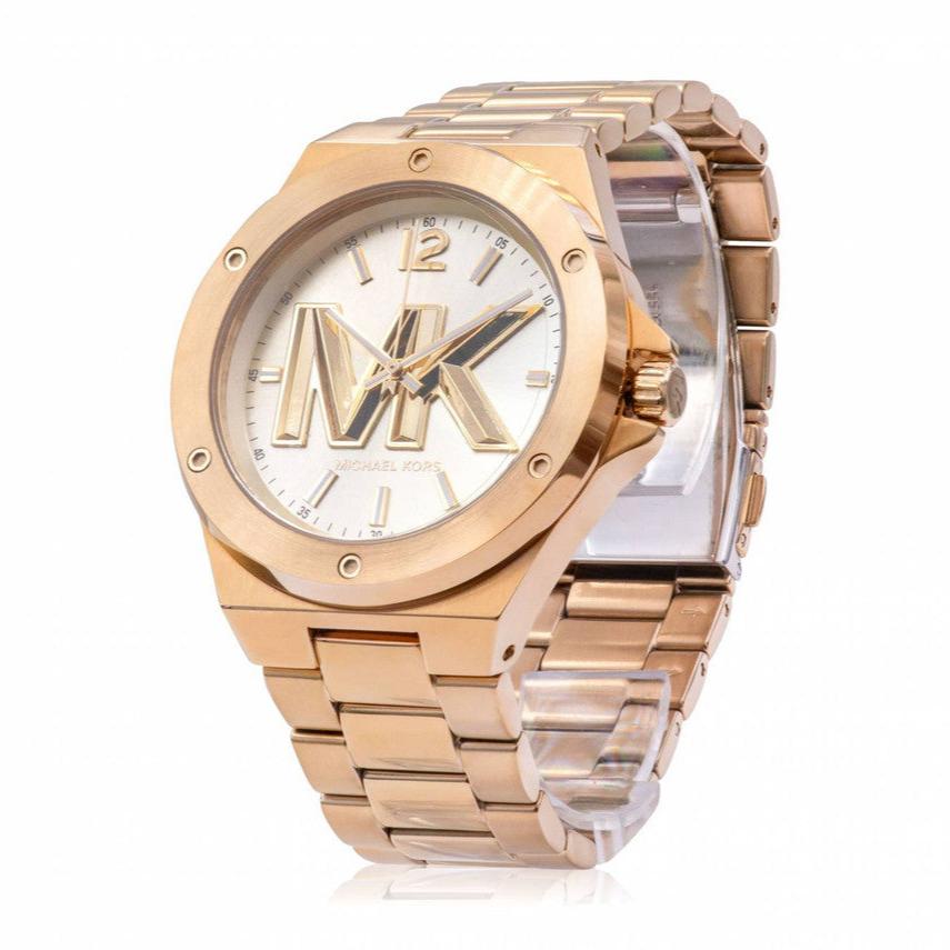 Michael Kors Lennox Three-Hand Quartz Gold Dial Gold Steel Strap Watch For Men - MK8939 Buy Now By Michael Kors