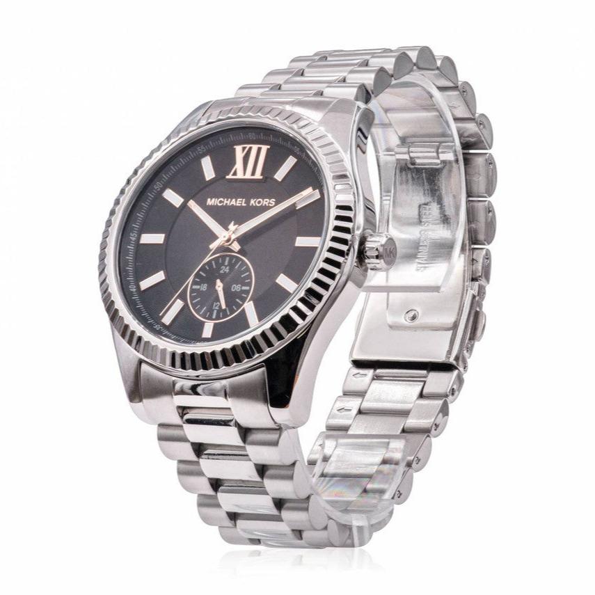 Michael Kors Lexington Quartz Black Dial Silver Steel Strap Watch For Women - MK8946 Buy Now By Michael Kors