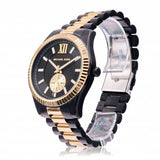 Michael Kors Lexington Quartz Black Dial Two Tone Steel Strap Watch For Men - MK8948 Buy Now By Michael Kors