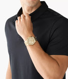 Michael Kors Lennox Chronograph Gold Dial Gold Steel Strap Watch For Men - MK8989 Buy Now By Michael Kors