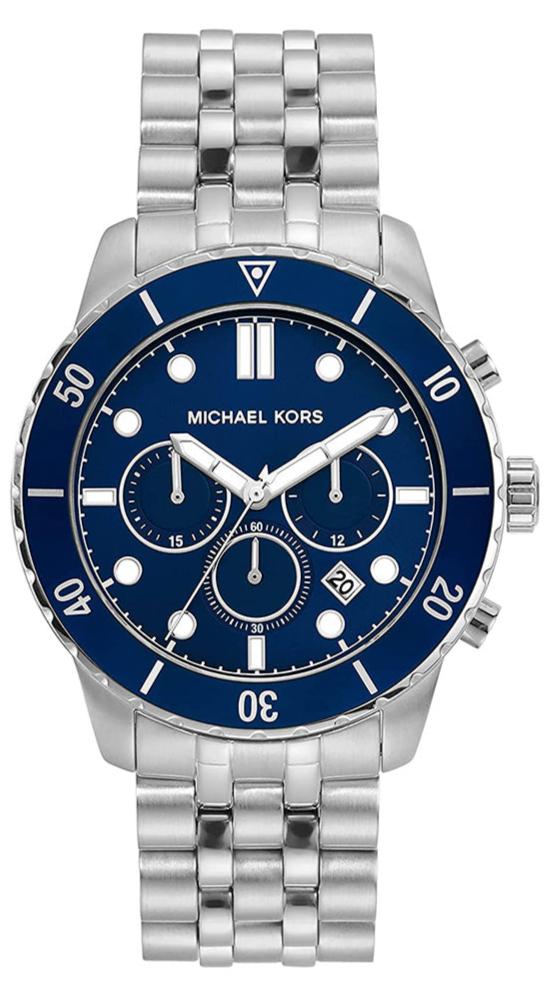 Michael Kors Cunningham Chronograph Blue Dial Silver Steel Strap Watch For Men - MK8999 Buy Now By Michael Kors