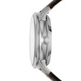 Fossil Townsman Automatic Chronograph White Dial Blue Leather Strap Watch for Men - ME3167 Buy Now By Fossil