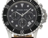 Michael Kors Everest Chronograph Black Dial Brown Leather Strap Watch For Men - MK9054 Buy Now By Michael Kors