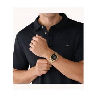 Michael Kors Slim Runway Chronograph Black Dial Gold Mesh Strap Watch For Men - MK9057 Buy Now By Michael Kors