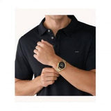 Michael Kors Slim Runway Chronograph Black Dial Gold Mesh Strap Watch For Men - MK9057 Buy Now By Michael Kors