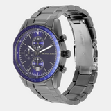Michael Kors Accelerator Chronograph Blue Dial Grey Steel Strap Watch For Men - MK9111 Buy Now By Michael Kors