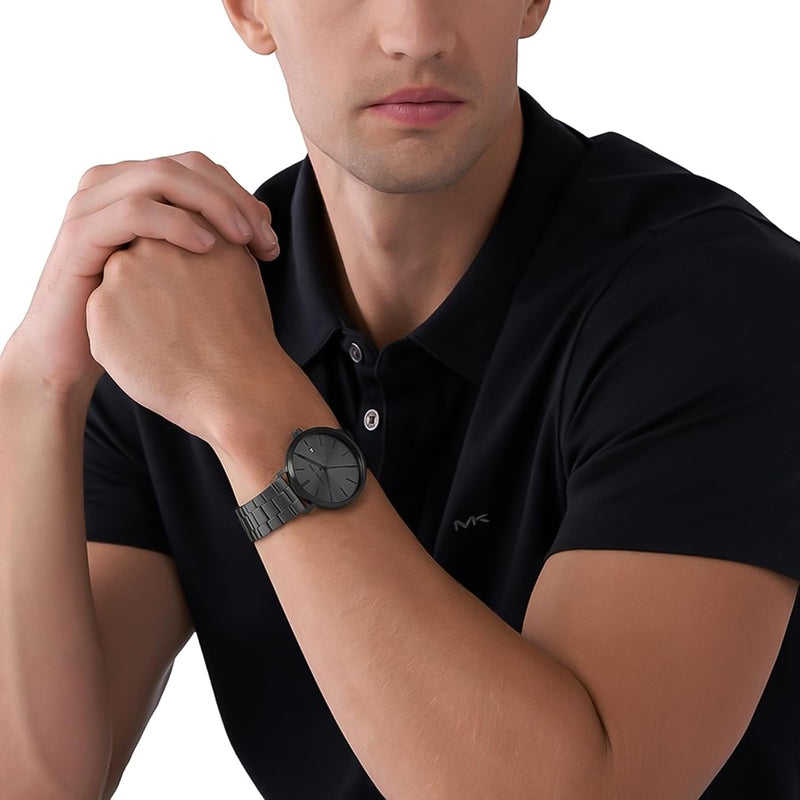 Michael Kors Blake Three-Hand Black Dial Black Steel Strap Watch for Men - MK9135 Buy Now By Michael Kors