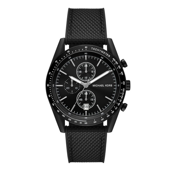 Michael Kors Accelerator Chronograph Black Dial Black Nylon Strap Watch for Men - MK9143 Buy Now By Michael Kors