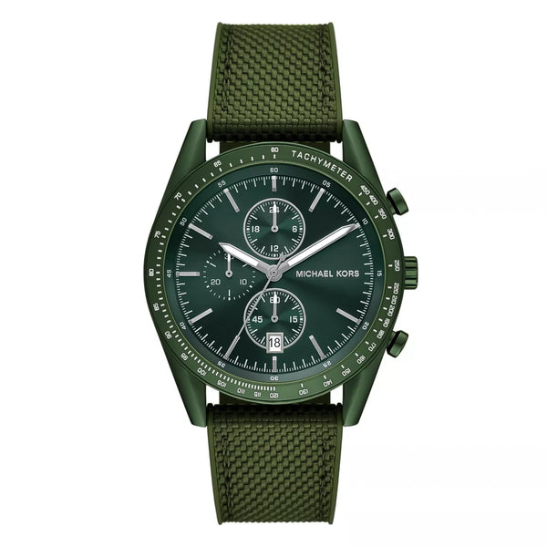 Michael Kors Accelerator Chronograph Green Dial Green Nylon Strap Watch for Men - MK9144 Buy Now By Michael Kors