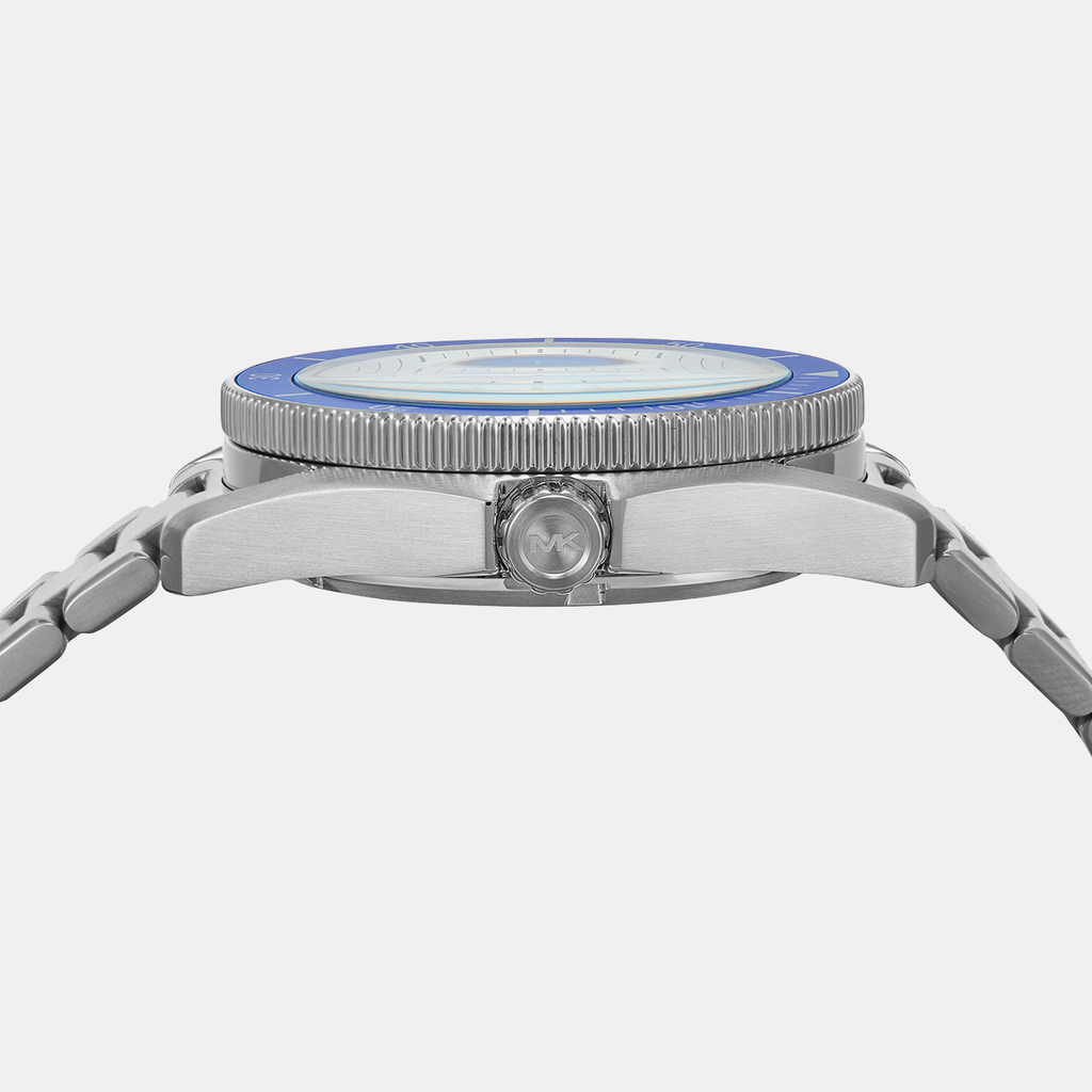 Michael Kors Maritime Three-Hand Blue Dial Silver Steel Strap Watch for Men - MK9160 Buy Now By Michael Kors