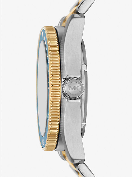 Michael Kors Maritime Three-Hand Blue Dial Two Tone Steel Strap Watch for Men - MK9169 Buy Now By Michael Kors
