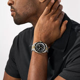 Michael Kors Maritime Three Hand Black Dial Two Tone Steel Strap Watch for Men - MK9180 Buy Now By Michael Kors