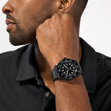 Michael Kors Maritime Three Hand Black Dial Black Steel Strap Watch for Men - MK9181 Buy Now By Michael Kors