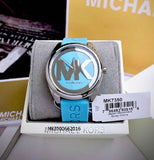 Michael Kors Janelle Quartz Blue Dial Blue Rubber Strap Watch For Women - MK7350 Buy Now By Michael Kors