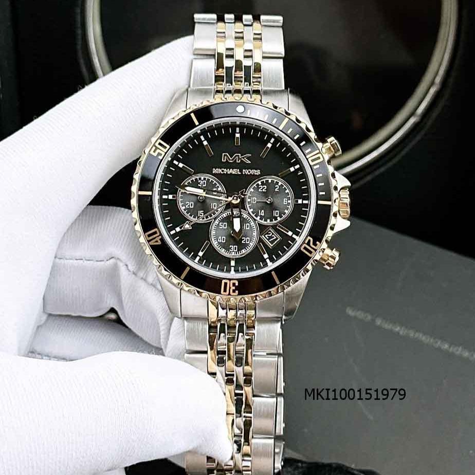 Michael Kors Bayville Chronograph Black Dial Two Tone Steel Strap Watch For Women - MK8872 Buy Now By Michael Kors