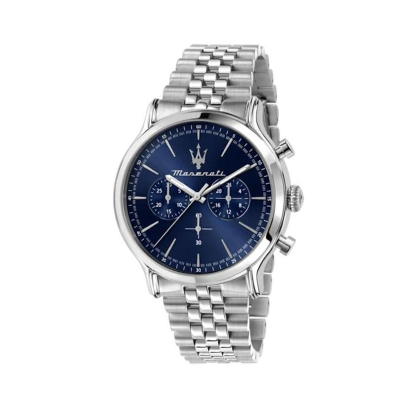Maserati Epoca Chronograph Blue Dial Silver Steel Strap Watch For Men - R8873618024 Buy Now By Maserati