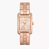Michael Kors Monroe Three Hand Rose Gold Dial Rose Gold Steel Strap Watch for Women - MKO1032 Buy Now By Michael Kors
