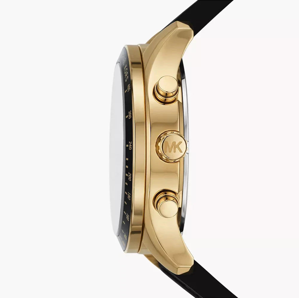 Michael Kors Berkley Chronograph Black Dial Black Rubber Strap Watch for Men - MKO1038 Buy Now By Michael Kors