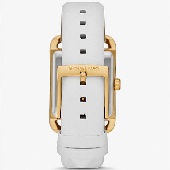 Michael Kors Petite Quartz White Dial White Leather Strap Watch for Women - MKO1059 Buy Now By Michael Kors