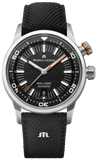 Maurice Lacroix Pontos S Diver Black Dial Orange Rubber Strap Watch For Men - PT6248-SS00L-330-J Buy Now By Maurice Lacroix