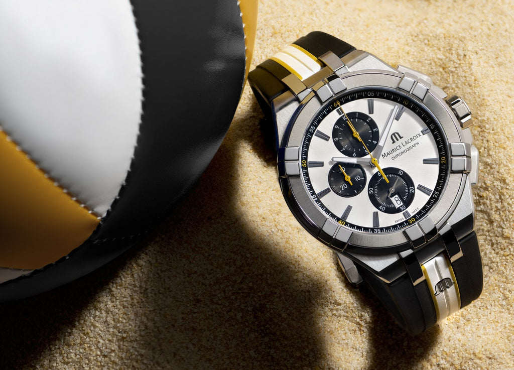 Maurice Lacroix Aikon Chronograph King of the Court Limited Edition Silver Dial Grey Rubber Strap Watch for Men - AI1018-TT030-130-K Buy Now By Maurice Lacroix