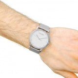 Calvin Klein City Chronograph White Dial Silver Mesh Bracelet Watch for Men - K2G2G126 Buy Now By Calvin Klein