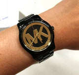 Michael Kors Runway Black Dial Black Steel Strap Watch for Women - MK6057 Buy Now By Michael Kors