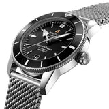 Breitling Superocean Heritage B20 Automatic 42 Black Dial Silver Mesh Bracelet Watch for Men - AB2010121B1A1 Buy Now By Breitling