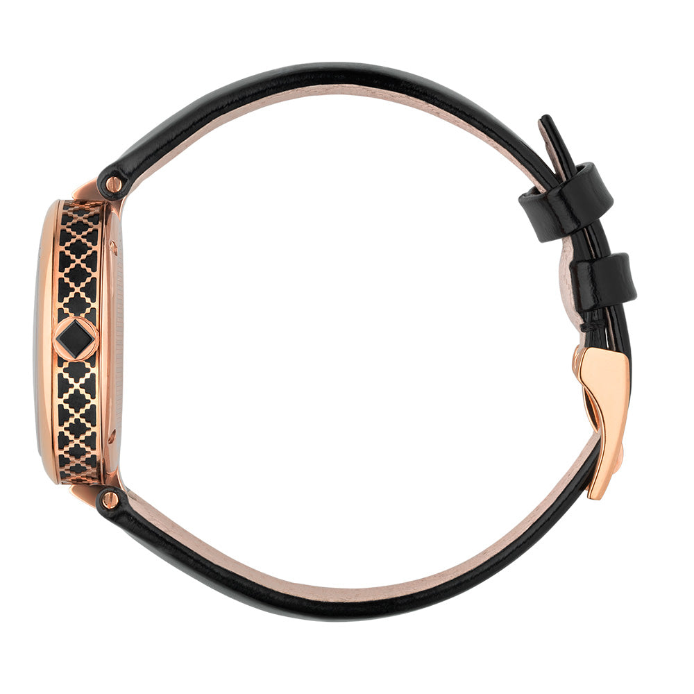 Gucci Diamantissima Quartz Black Dial Black Leather Strap Watch for Women - YA141401 Buy Now By Gucci