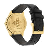 Gucci G Timeless Quartz Silver Dial Black Leather Strap Watch For Women - YA1264181 Buy Now By Gucci