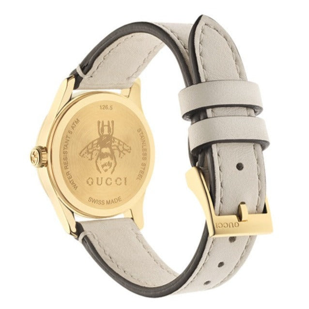 Gucci G Timeless Quartz Red & Green Dial Beige Leather Strap Watch For Women - YA1265009 Buy Now By Gucci