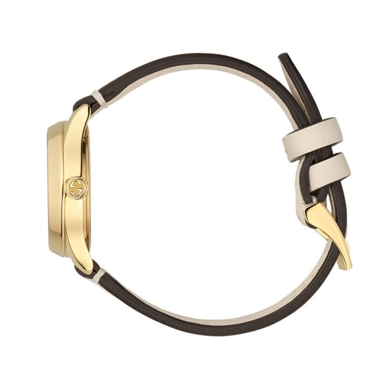 Gucci G Timeless Quartz Red & Green Dial Beige Leather Strap Watch For Women - YA1265009 Buy Now By Gucci