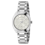 Gucci G Frame Quartz Diamonds Silver Dial Silver Steel Strap Watch For Women - YA142504 Buy Now By Gucci