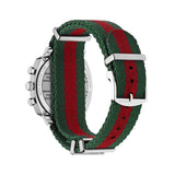 Gucci Grip Quartz Chronograph Red Dial Two Tone NATO Strap Watch for Men - YA157304 Buy Now By Gucci