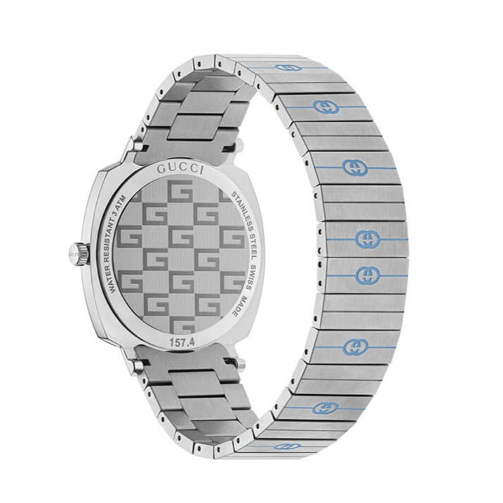 Gucci Grip Quartz Silver Dial Silver Steel Strap Watch For Women - YA157437 Buy Now By Gucci
