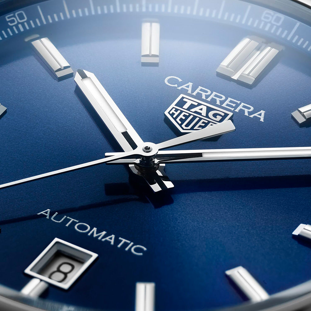 Tag Heuer Carrera Date Blue Dial Blue Leather Strap Watch for Men - WBN2112.FC6504 Buy Now By Tag Heuer