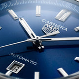 Tag Heuer Carrera Date Blue Dial Blue Leather Strap Watch for Men - WBN2112.FC6504 Buy Now By Tag Heuer