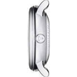 Tissot Carson Premium Lady Born to Be Brace Special Edition Silver Dial Black Leather Strap Watch for Women - T122.207.16.036.00 Buy Now By Tissot