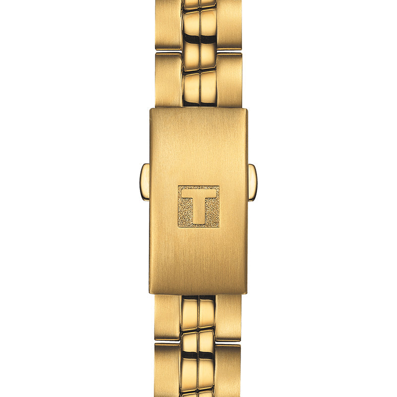 Tissot T Classic PR 100 Lady White Dial Gold Steel Strap Watch for Women - T101.210.33.031.00 Buy Now By Tissot