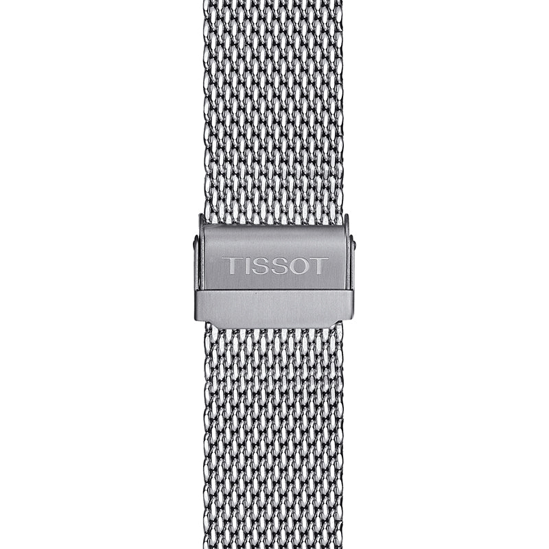 Tissot PR 100 Chronograph White Dial Silver Mesh Bracelet Watch For Men - T101.417.11.031.02 Buy Now By Tissot