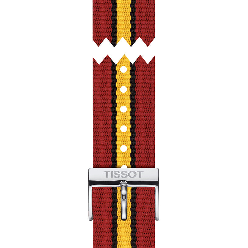 Tissot Quickster Chronograph NBA Miami Heat Edition White Dial Two Tone NATO Strap Watch for Men - T095.417.17.037.08 Buy Now By Tissot