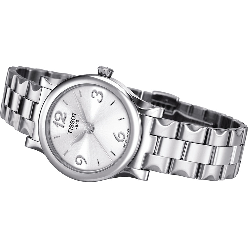 Tissot Stylis-T Classic Silver Dial Watch For Women - T028.210.11.037.00 Buy Now By Tissot